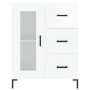 Aparador de madera contrachapada blanco brillante 69,5x34x90 cm de vidaXL, Aparadores - Ref: Foro24-828046, Precio: 109,05 €,...