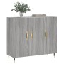 Aparador de madera de ingeniería gris Sonoma 90x34x80 cm de vidaXL, Aparadores - Ref: Foro24-828090, Precio: 82,56 €, Descuen...