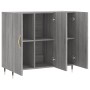 Aparador de madera de ingeniería gris Sonoma 90x34x80 cm de vidaXL, Aparadores - Ref: Foro24-828090, Precio: 82,56 €, Descuen...