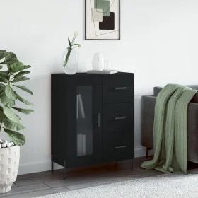 Aparador de madera de ingeniería negro 69,5x34x90 cm de vidaXL, Aparadores - Ref: Foro24-828053, Precio: 107,41 €, Descuento: %