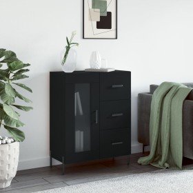 Aparador de madera de ingeniería negro 69,5x34x90 cm de vidaXL, Aparadores - Ref: Foro24-828053, Precio: 108,74 €, Descuento: %