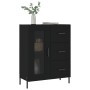 Aparador de madera de ingeniería negro 69,5x34x90 cm de vidaXL, Aparadores - Ref: Foro24-828053, Precio: 108,74 €, Descuento: %