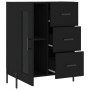 Aparador de madera de ingeniería negro 69,5x34x90 cm de vidaXL, Aparadores - Ref: Foro24-828053, Precio: 108,74 €, Descuento: %