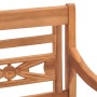 Sillas Batavia 2 uds madera maciza teca con cojines gris oscuro de vidaXL, Sillas de jardín - Ref: Foro24-316029, Precio: 257...