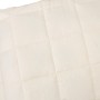 Manta con peso tela color crema claro 135x200 cm 10 kg en Ropa de cama | Comprar online en Foru.es