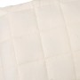Manta con peso tela color crema claro 140x200 cm 10 kg en Ropa de cama | Comprar online en Foru.es
