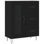 Aparador de madera de ingeniería negro 69,5x34x90 cm de vidaXL, Aparadores - Ref: Foro24-828037, Precio: 95,69 €, Descuento: %