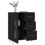 Aparador de madera de ingeniería negro 69,5x34x90 cm de vidaXL, Aparadores - Ref: Foro24-828037, Precio: 95,69 €, Descuento: %
