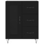 Aparador de madera de ingeniería negro 69,5x34x90 cm de vidaXL, Aparadores - Ref: Foro24-828037, Precio: 95,69 €, Descuento: %