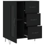 Aparador de madera de ingeniería negro 69,5x34x90 cm de vidaXL, Aparadores - Ref: Foro24-828037, Precio: 95,69 €, Descuento: %