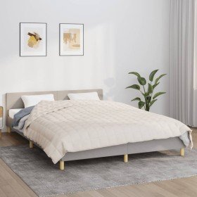 Manta con peso tela color crema claro 200x220 cm 13 kg en Ropa de cama | Comprar online en Foru.es