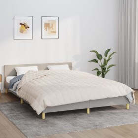 Manta con peso tela color crema claro 220x230 cm 11 kg en Ropa de cama | Comprar online en Foru.es