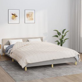 Manta con peso tela color crema claro 220x230 cm 11 kg en Ropa de cama | Comprar online en Foru.es