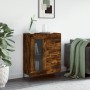 Aparador de madera de ingeniería roble ahumado 69,5x34x90 cm de vidaXL, Aparadores - Ref: Foro24-828057, Precio: 105,17 €, De...