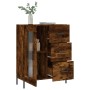 Aparador de madera de ingeniería roble ahumado 69,5x34x90 cm de vidaXL, Aparadores - Ref: Foro24-828057, Precio: 105,17 €, De...