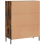 Aparador de madera de ingeniería roble ahumado 69,5x34x90 cm de vidaXL, Aparadores - Ref: Foro24-828057, Precio: 105,17 €, De...