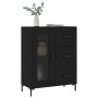 Aparador de madera de ingeniería negro 69,5x34x90 cm de vidaXL, Aparadores - Ref: Foro24-828045, Precio: 102,52 €, Descuento: %