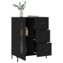 Aparador de madera de ingeniería negro 69,5x34x90 cm de vidaXL, Aparadores - Ref: Foro24-828045, Precio: 102,52 €, Descuento: %