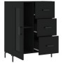 Aparador de madera de ingeniería negro 69,5x34x90 cm de vidaXL, Aparadores - Ref: Foro24-828045, Precio: 102,52 €, Descuento: %