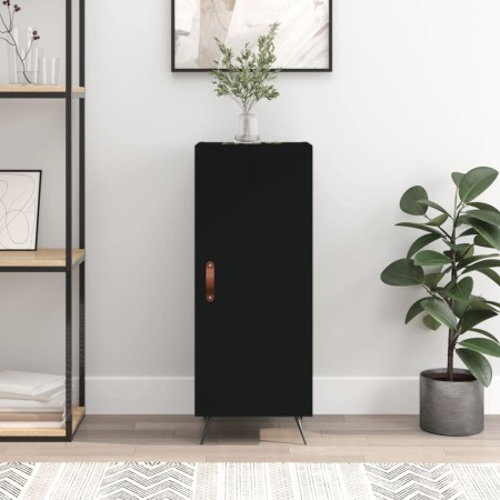 Aparador de madera contrachapada negro 34,5x34x90 cm de vidaXL, Aparadores - Ref: Foro24-828509, Precio: 58,94 €, Descuento: %