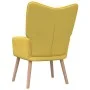 Relaxation chair with footrest mustard yellow fabric by vidaXL, Armchairs - Ref: Foro24-327937, Price: 132,11 €, Discount: %