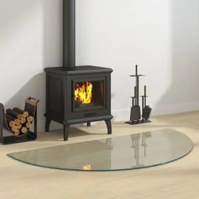 Glasplatte für halbrunden Kamin 1200x600 mm von vidaXL, Glas - Ref: Foro24-324114, Preis: 49,09 €, Rabatt: %
