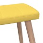 Silla de relajación con reposapiés tela amarillo mostaza de vidaXL, Sillones - Ref: Foro24-327937, Precio: 134,20 €, Descuent...
