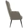 Silla de relajación de terciopelo gris claro de vidaXL, Sillones - Ref: Foro24-328073, Precio: 97,74 €, Descuento: %