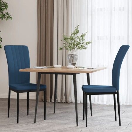 Sillas de comedor 2 unidades terciopelo azul de vidaXL, Sillas de comedor - Ref: Foro24-326092, Precio: 93,80 €, Descuento: %