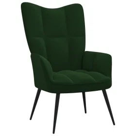 Silla de relajación de terciopelo verde oscuro de vidaXL, Sillones - Ref: Foro24-328075, Precio: 128,22 €, Descuento: %