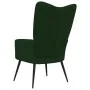 Silla de relajación de terciopelo verde oscuro de vidaXL, Sillones - Ref: Foro24-328075, Precio: 128,22 €, Descuento: %