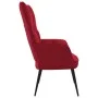 Silla de relajación de terciopelo rojo vino tinto de vidaXL, Sillones - Ref: Foro24-328078, Precio: 111,39 €, Descuento: %