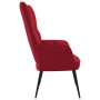 Silla de relajación de terciopelo rojo vino tinto de vidaXL, Sillones - Ref: Foro24-328078, Precio: 106,98 €, Descuento: %