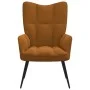 Sillón de relax de terciopelo marrón de vidaXL, Sillones - Ref: Foro24-328081, Precio: 108,31 €, Descuento: %
