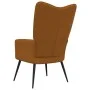 Sillón de relax de terciopelo marrón de vidaXL, Sillones - Ref: Foro24-328081, Precio: 108,31 €, Descuento: %