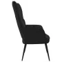 Silla de relajación de terciopelo negro de vidaXL, Sillones - Ref: Foro24-328079, Precio: 116,54 €, Descuento: %