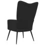 Silla de relajación de terciopelo negro de vidaXL, Sillones - Ref: Foro24-328079, Precio: 116,54 €, Descuento: %