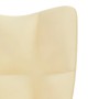 Silla de relajación de terciopelo blanco crema de vidaXL, Sillones - Ref: Foro24-328082, Precio: 109,38 €, Descuento: %