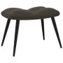 Silla de relajación con taburete terciopelo gris oscuro de vidaXL, Sillones - Ref: Foro24-328085, Precio: 116,68 €, Descuento: %