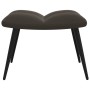 Silla de relajación con taburete terciopelo gris oscuro de vidaXL, Sillones - Ref: Foro24-328085, Precio: 119,10 €, Descuento: %