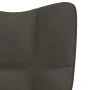 Silla de relajación con taburete terciopelo gris oscuro de vidaXL, Sillones - Ref: Foro24-328085, Precio: 116,68 €, Descuento: %
