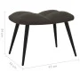 Silla de relajación con taburete terciopelo gris oscuro de vidaXL, Sillones - Ref: Foro24-328085, Precio: 116,68 €, Descuento: %