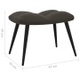 Silla de relajación con taburete terciopelo gris oscuro de vidaXL, Sillones - Ref: Foro24-328085, Precio: 119,10 €, Descuento: %