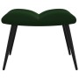 Silla de relajación con taburete terciopelo verde oscuro de vidaXL, Sillones - Ref: Foro24-328086, Precio: 139,54 €, Descuent...