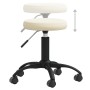 Silla de comedor de terciopelo crema en Sillas de comedor | Comprar online en Foru.es