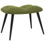 Silla de relajación con reposapiés terciopelo verde claro de vidaXL, Sillones - Ref: Foro24-328087, Precio: 109,64 €, Descuen...