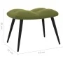 Silla de relajación con reposapiés terciopelo verde claro de vidaXL, Sillones - Ref: Foro24-328087, Precio: 109,64 €, Descuen...