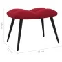 Silla de relajación con reposapiés terciopelo rojo tinto de vidaXL, Sillones - Ref: Foro24-328089, Precio: 116,91 €, Descuent...