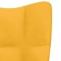 Silla de relajación con reposapiés terciopelo amarillo mostaza de vidaXL, Sillones - Ref: Foro24-328091, Precio: 117,91 €, De...