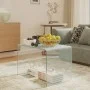 Mesa auxiliar de vidrio templado 40x40x60 cm de vidaXL, Mesas auxiliares - Ref: Foro24-332930, Precio: 177,16 €, Descuento: %